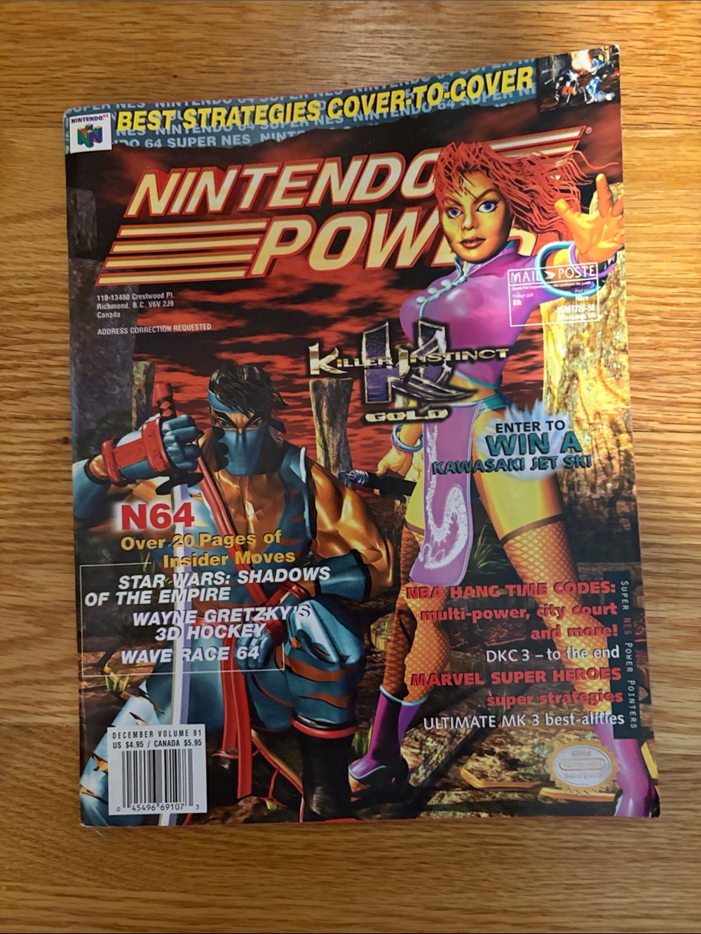 Nintendo Power Magazine Cover — Red & Purple Artwork